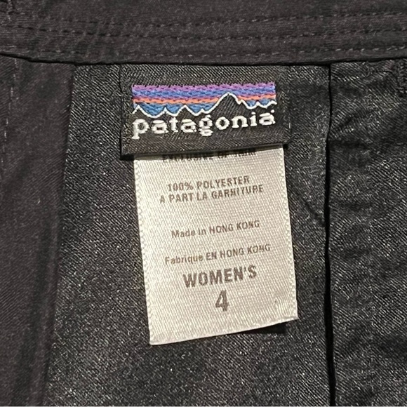 Vintage Patagonia Pants Womens Size 4 Black Pataloha Crop Capri Hiking Outdoors - Picture 4 of 12